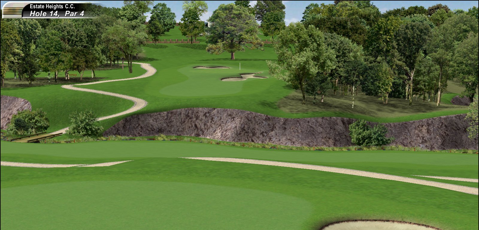 Hole 14 - Cross over